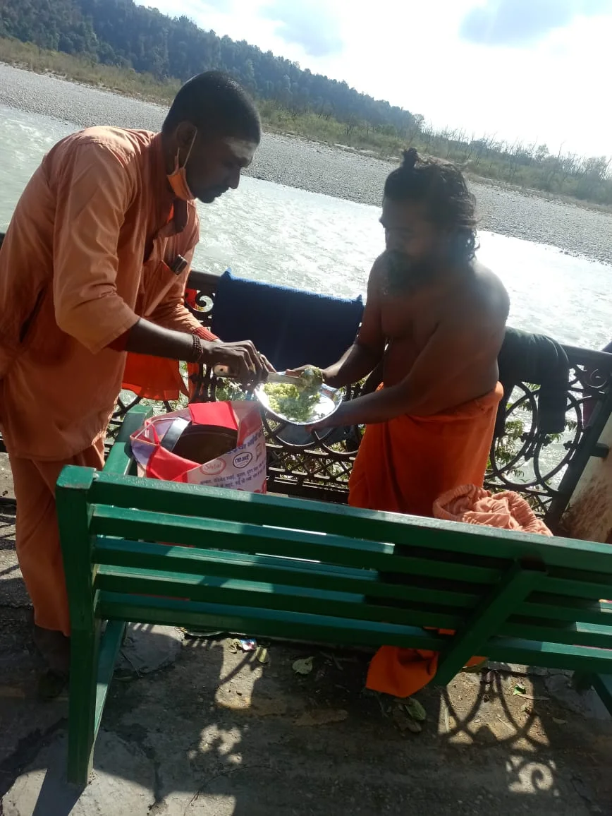 Blessing the food